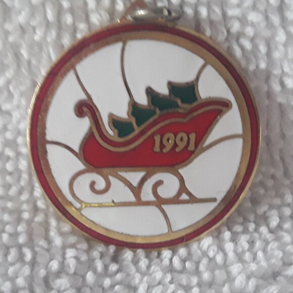 Hallmark Miniature Ornament- Country Sleigh, 1991, no box - Picture 1 of 3